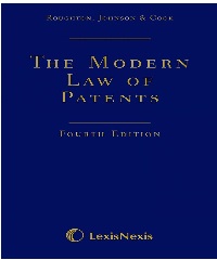 Kết quả hình ảnh cho The modern law of patents